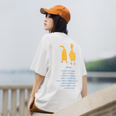 夏半袖 PSO 体恤 色块小鸭系列趣味短袖 T恤潮牌情侣装 Brand男装 女装