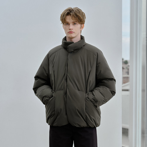 PSO Brand男装女装90绒复古立领羽绒服女款冬季宽松防寒服厚外套