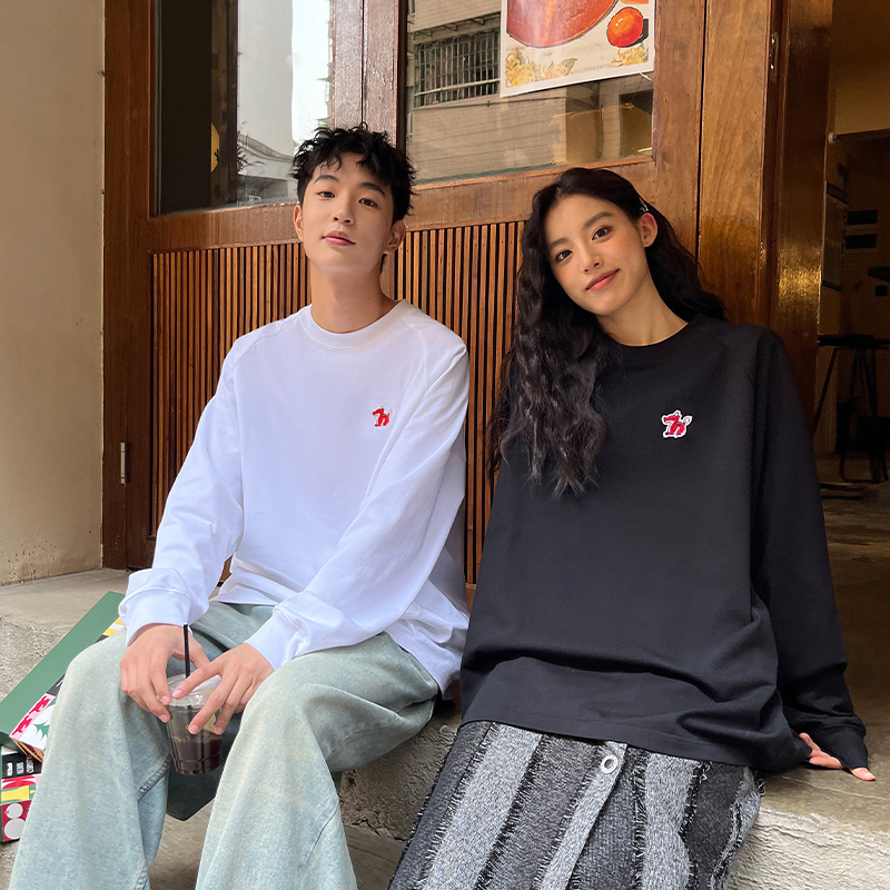 PSO Brand男装女装【凉感】索罗娜面料可爱祥龙长袖T恤春打底衫