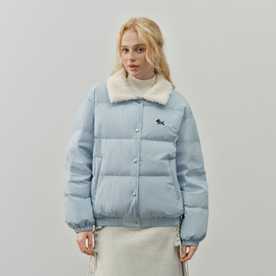 女款 90绒可爱小狗毛领羽绒服冬季 宽松保暖厚外套 Brand女装 PSO