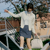 Brand 女装 烫钻波点正肩针织开衫 PSO 修身 女士毛衣外套发热保暖秋