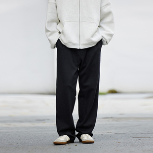 Brand男装 垂感休闲秋冬长裤 女装 男款 粗斜纹呢子直筒宽松西裤 PSO
