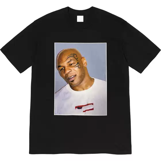 07Ss Mike Tyson Tee Tyson Printed Short-Sleeved T-Shirt for Men and Women, Loose Cotton Bottoming Shirt