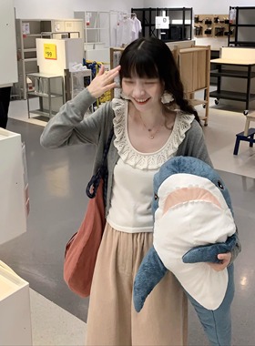 krismerryland秋冬两色全棉慵懒韩系长袖毛衣开衫