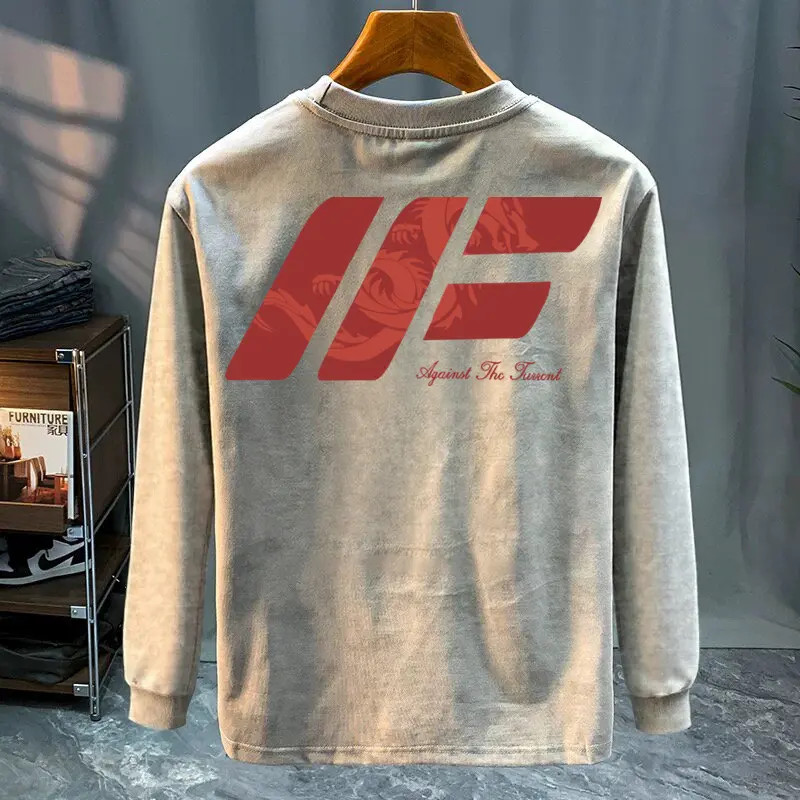 奥特莱斯~专柜外贸尾货捡漏打底衫春秋季圆领长袖t恤男外穿潮