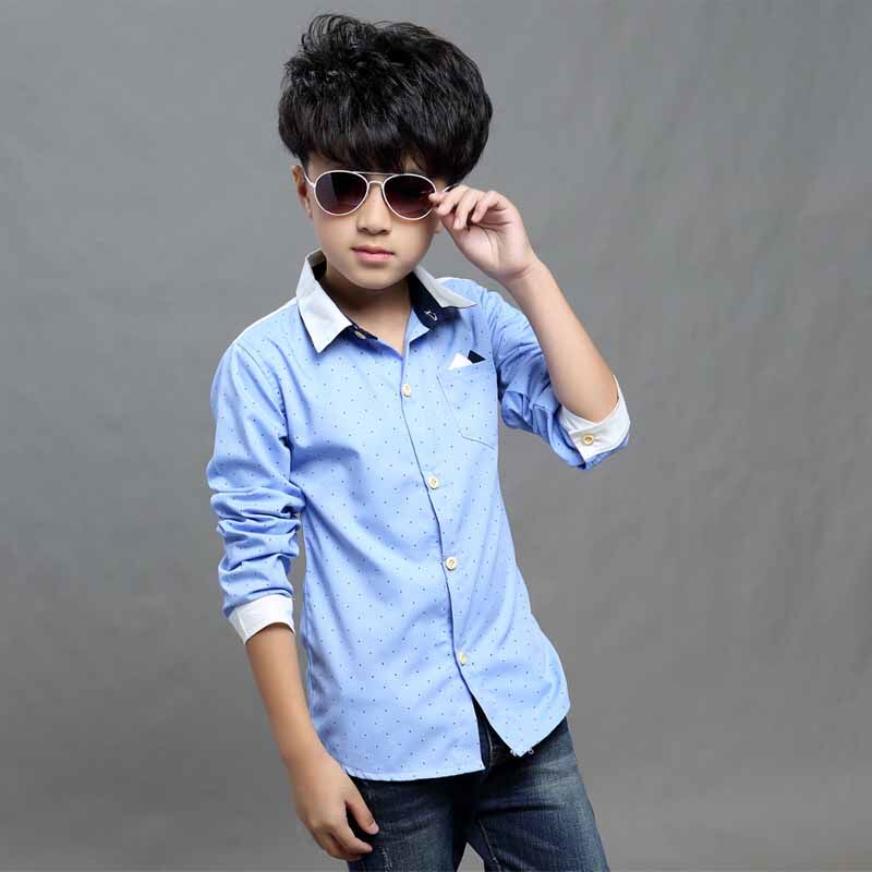 Chemise garcon à manche longue - Ref 2079543 Image 1