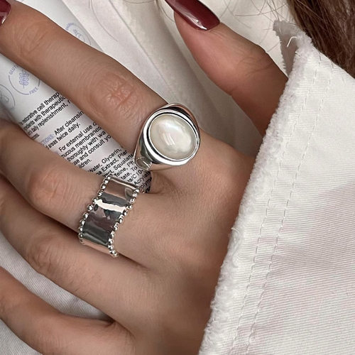 今饰有约女纯银简约戒指