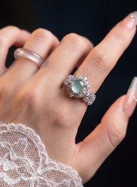 今饰有约新款薄荷感冰戒指