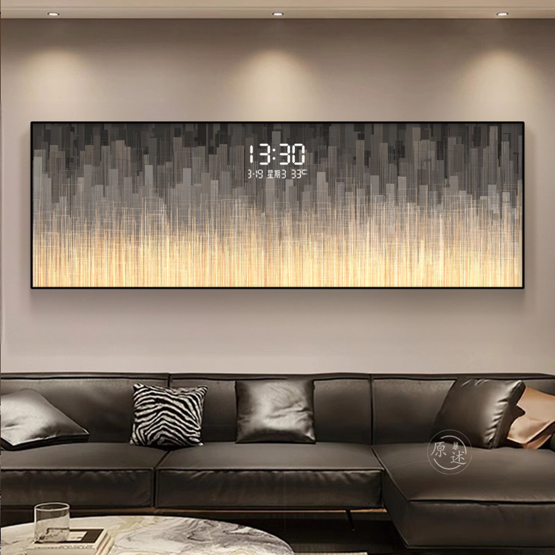 现代简约轻奢客厅装饰画2025办公室高级感沙发背景墙卧室床头壁画