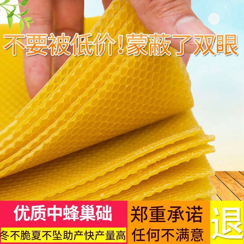 正品巢础蜂巢蜜蜂深房蜂蜡蜂箱养蜂工具蜜中蜂标准巢皮蜜蜂用具