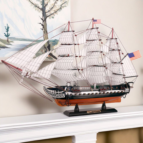 地中海风格帆船模型复古帆船