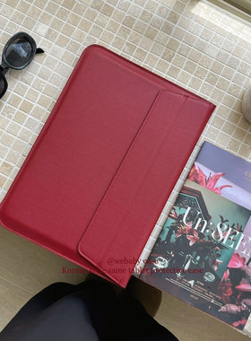 「朱砂红」大女主剧本正红色同款 信封皮纹包 适用于平板/笔记本电脑/收纳11寸/2/3寸/14/16寸保护套出门携带