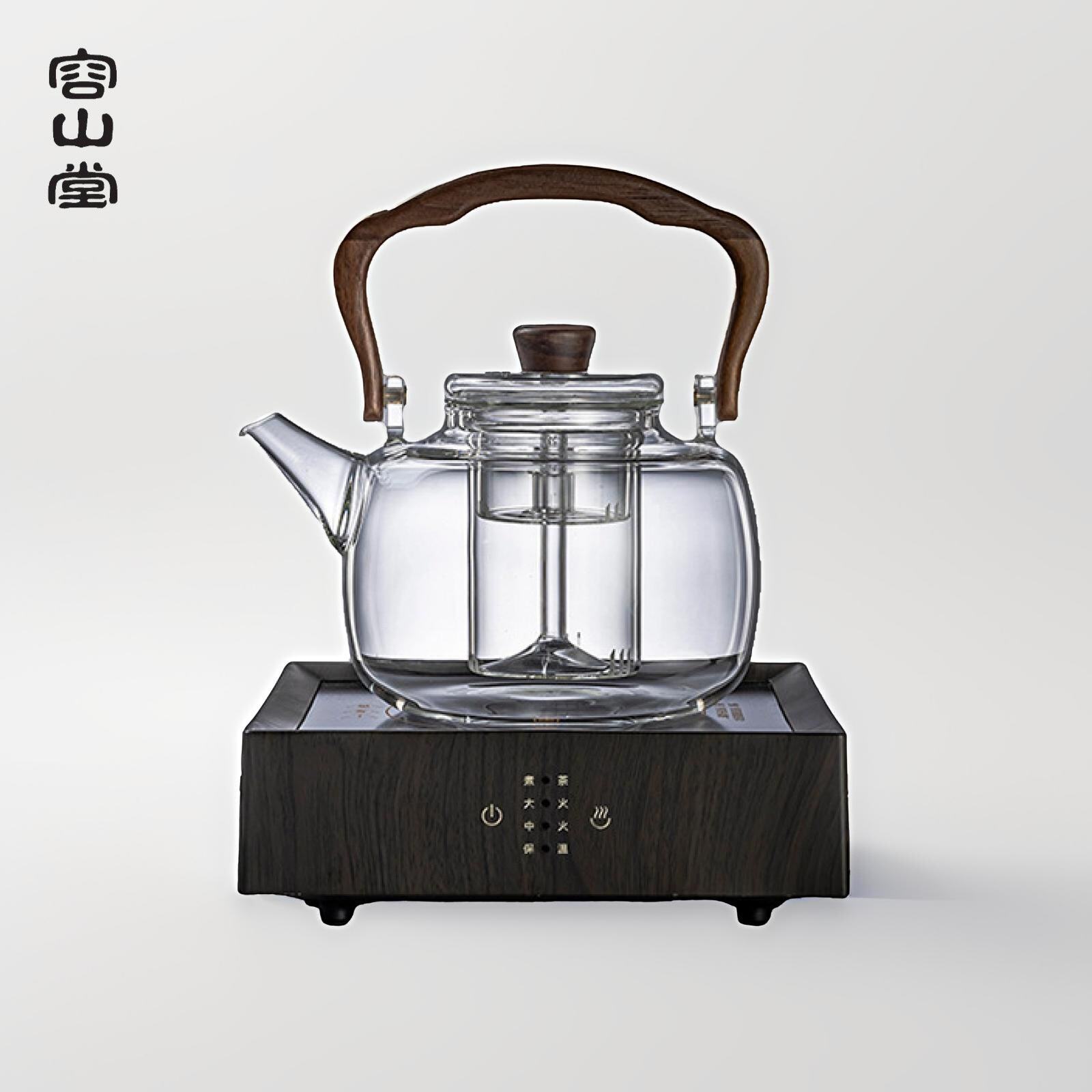 正版高硼硅花茶壶煮茶壶玻璃壶围炉煮茶耐高温泡茶蒸茶器电陶炉
