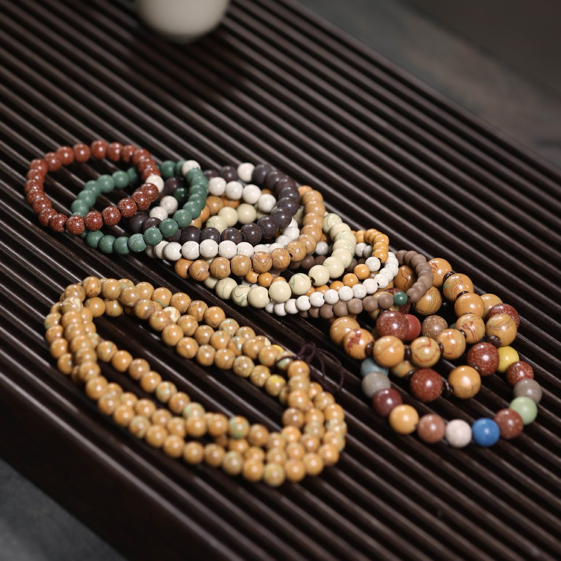 进口宜兴紫砂手链工艺品精美茶宠茶具茶配件装饰品男女手串茶玩文