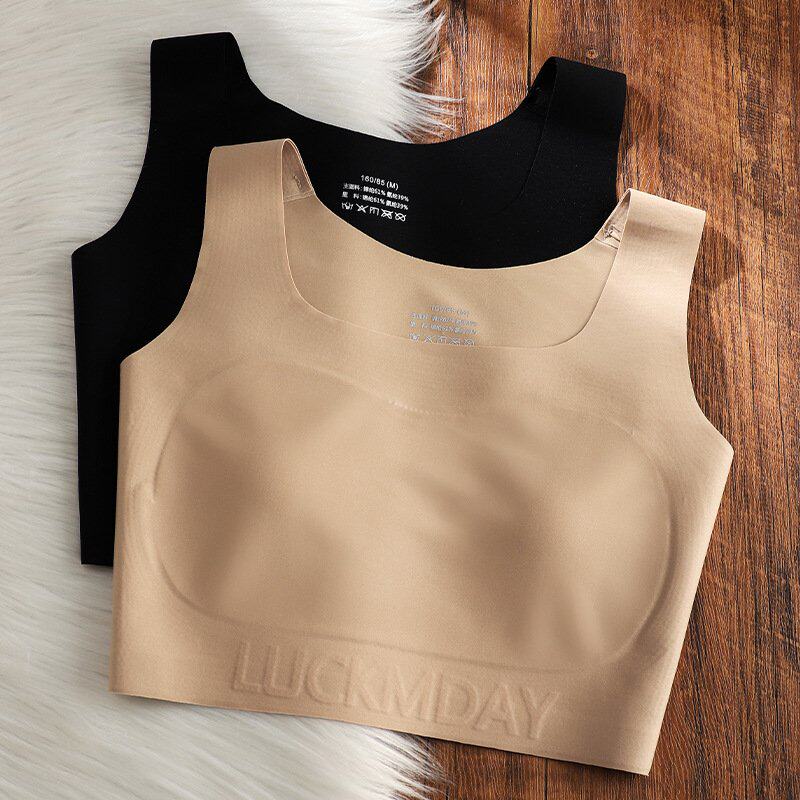 韩国进口原版隐形无痕粉底液纸片内衣女大胸显小显瘦束胸超平薄款