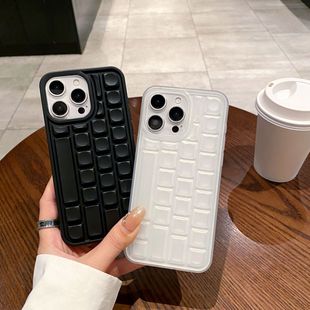 键盘手机壳适用iphone16软壳黑色透明苹果15PRO素材软保护套 新款