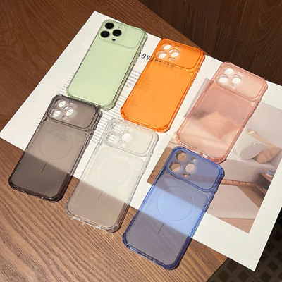 四角防摔磨砂透色iPhone1617Pro