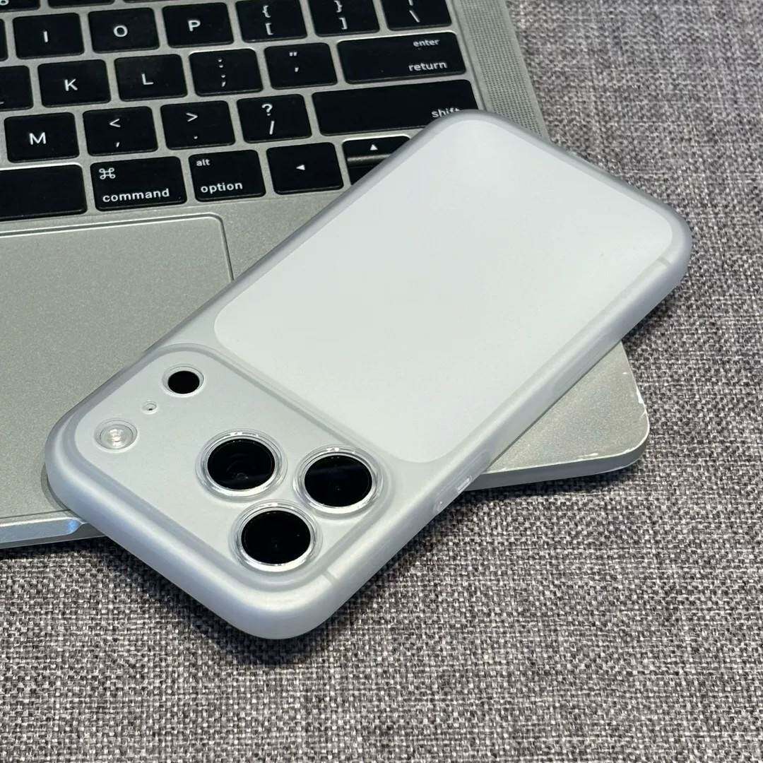 简约商务风适用于苹果17手机保护套冷调高级iPhone18纯色磨砂壳16