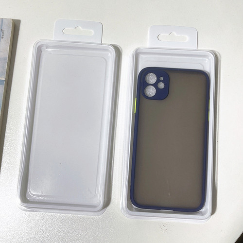 适用iPhone苹果手机壳包装盒透明塑料简单中性通用吸塑白色可挂起
