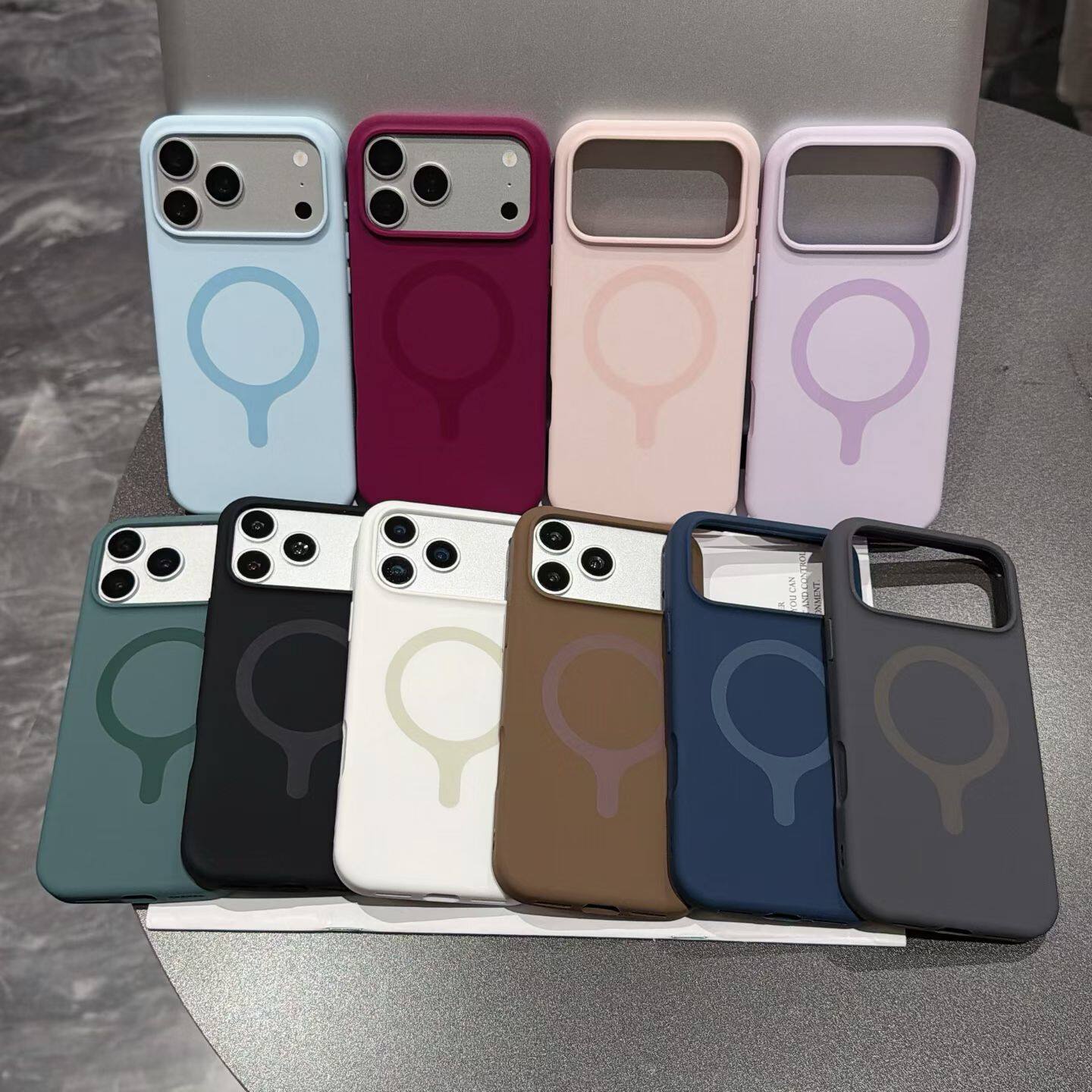 肤感液态磁吸苹果18 pro max手机壳批发 适用iPhone 14 17 15 16 13女全包新款男卡通保护