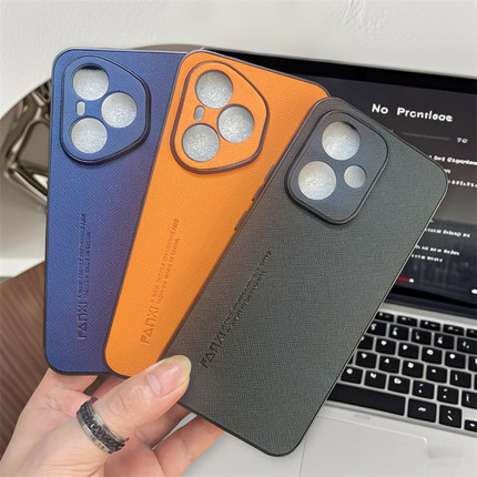 男士皮纹适用OPPO RENO7PRO 手机壳批发中老年全包保护女贴皮新款简约保护套男