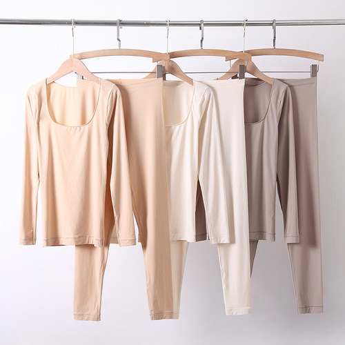 和沐美家发热润肤奶皮衣超薄套装