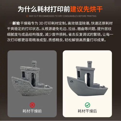 JAYO 3D打印耗材干燥箱J1分体式耗材烘干箱 防潮持续烘干储存盒