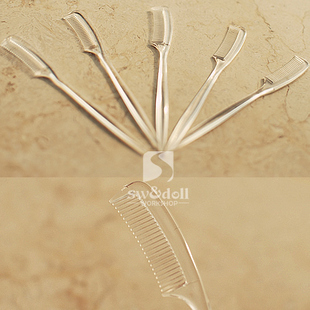 包邮 SW毛头造型梳毛绒假发打理.梳理造型SD娃BJD用塑料梳 满68