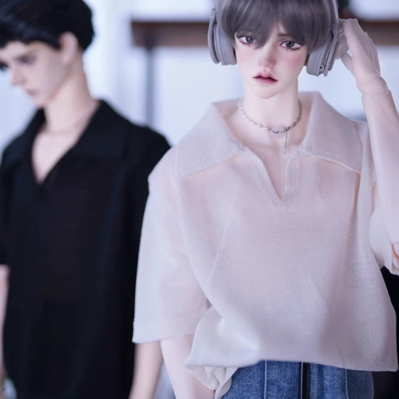 v领针织短袖bjd娃衣4分叔叔