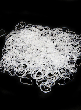 【满68包邮】BJD皮筋白色发圈头绳固定假发造型 小皮筋 弹性超好