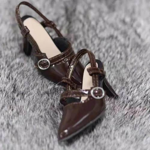 SD16娃娃一字扣带高跟鞋