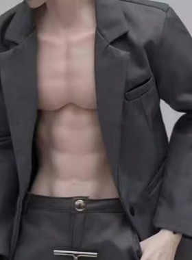 包邮现货 西装外套 西裤皮带套装娃衣75叔BJD娃娃ID75 三万院长