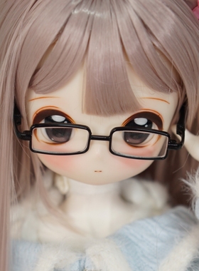 【满68包邮】BJD眼镜 方框眼镜送镜盒3分4分6分熊妹mdd二次元眼镜