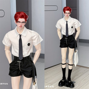 bjd娃衣【咔咔星球】寄售 4分/id75少年感男大衬衫短裤 三万院长