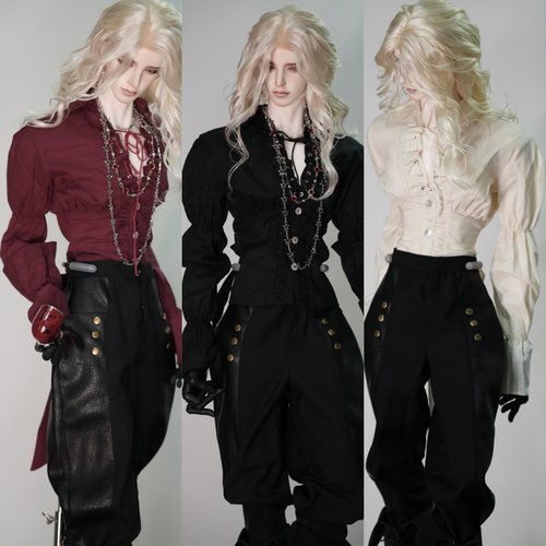 包邮 BJD娃衣抽绳收褶上衣欧风衬衫4分普叔壮叔ID75 三万院长