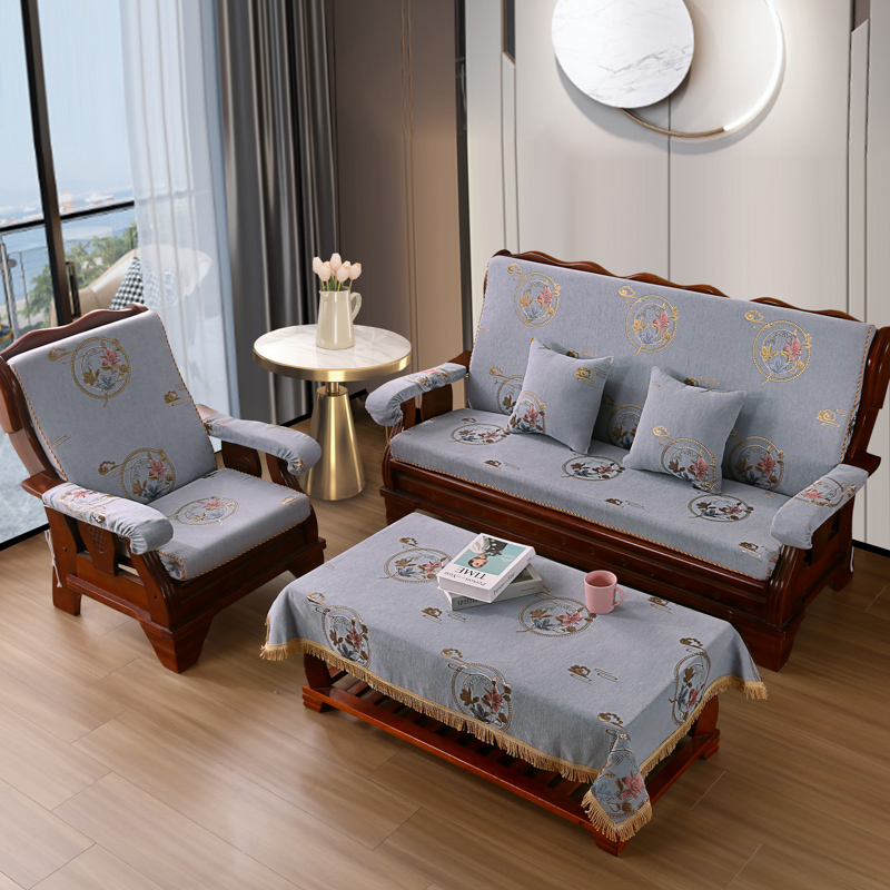 实木红木质沙发垫带靠背连体加厚中式四季防滑定做春秋椅海绵坐垫