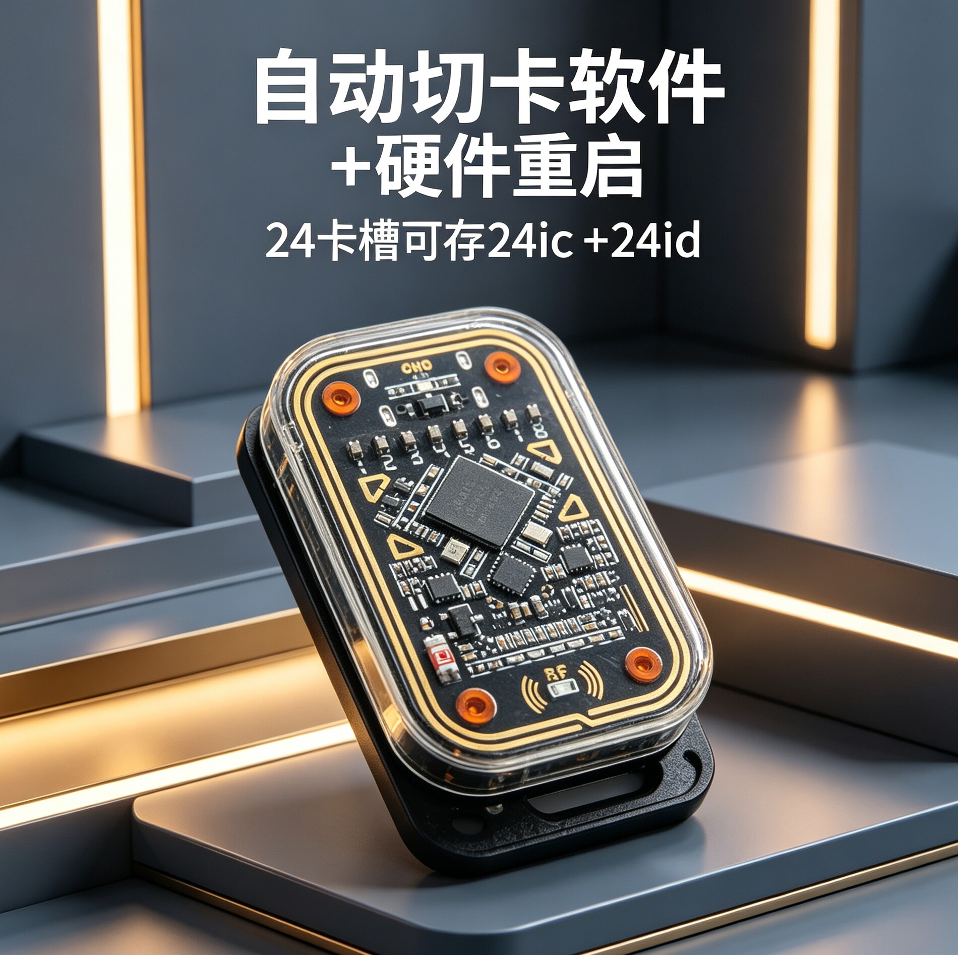 变色龙ultra门禁复制解密器Chameleon三代IC卡ID卡NFC读写24卡槽