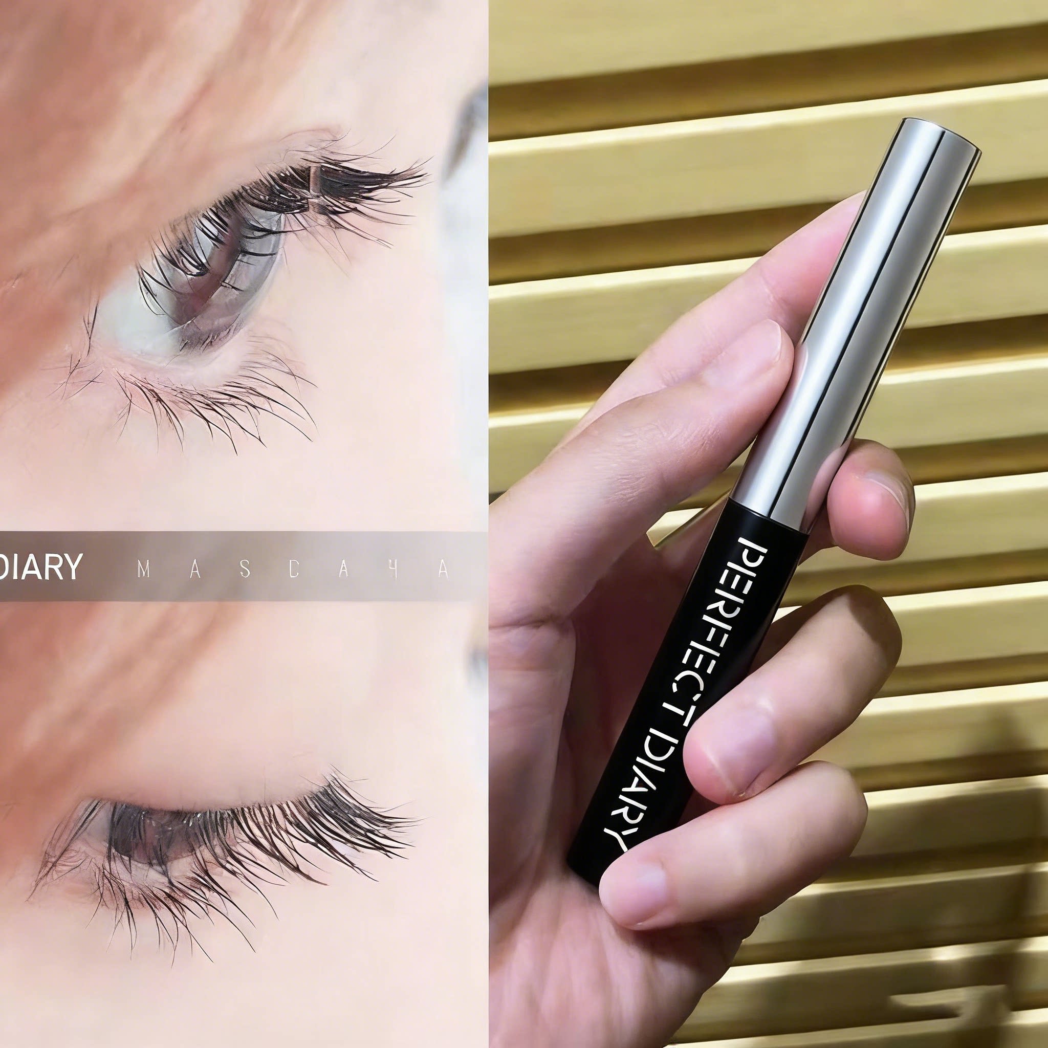 完美日记睫毛膏黑色棕色女防水纤长卷翘增长细刷头极细不晕染打底