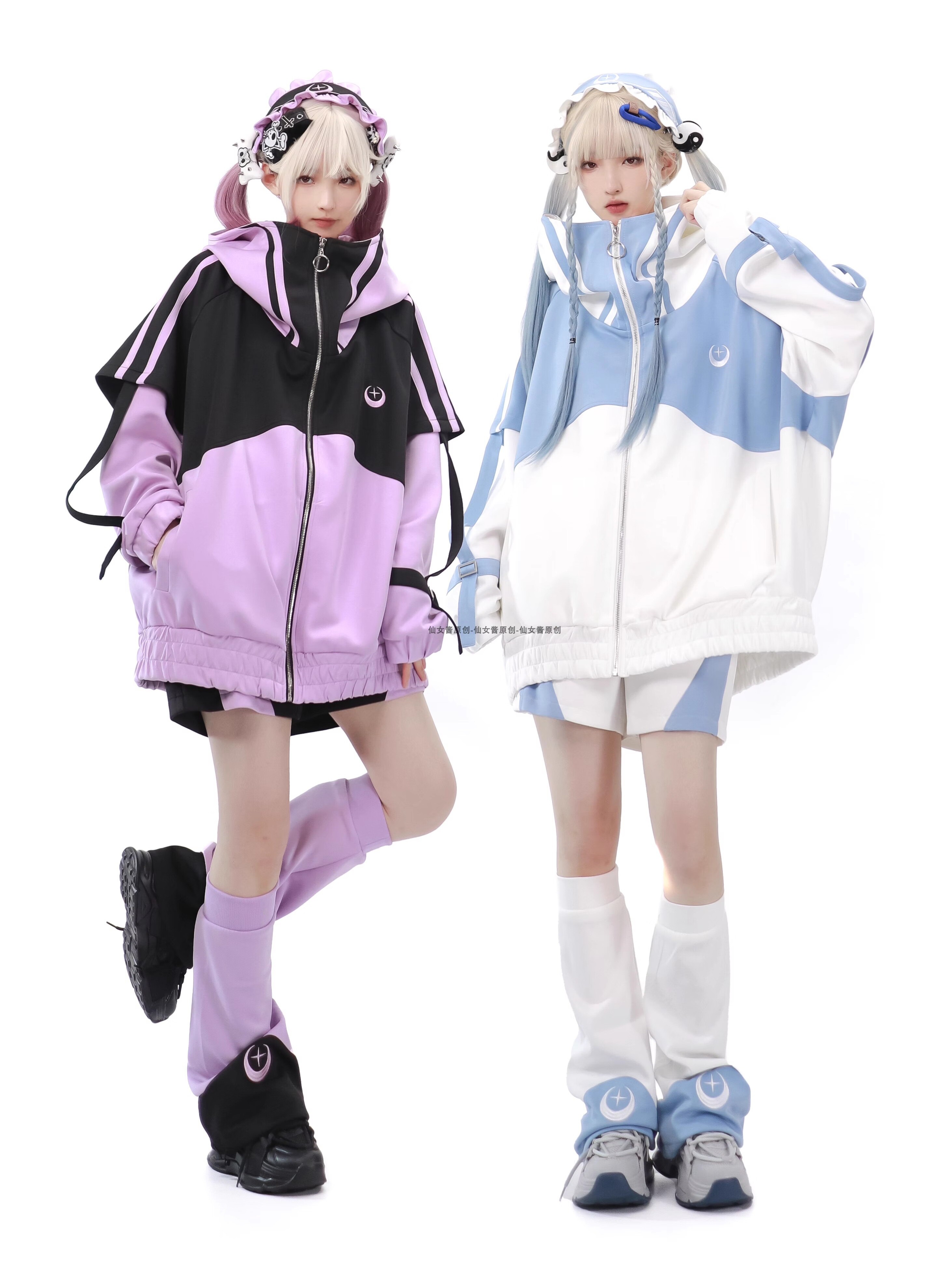 XINGZI 라디오 반팔 광산 시리즈 남성과 여성을 위한 대량 생산 재킷 작은 일본 귀여운 학생 스포츠 정장