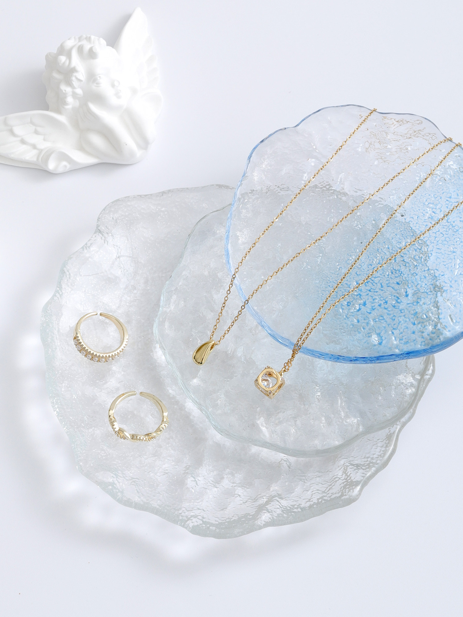 아트 유리 쥬얼리 트레이 랙 크리 에이 티브 쥬얼리 디스플레이 랙 귀걸이 귀걸이 랙 쥬얼리 보관함 사진 소품