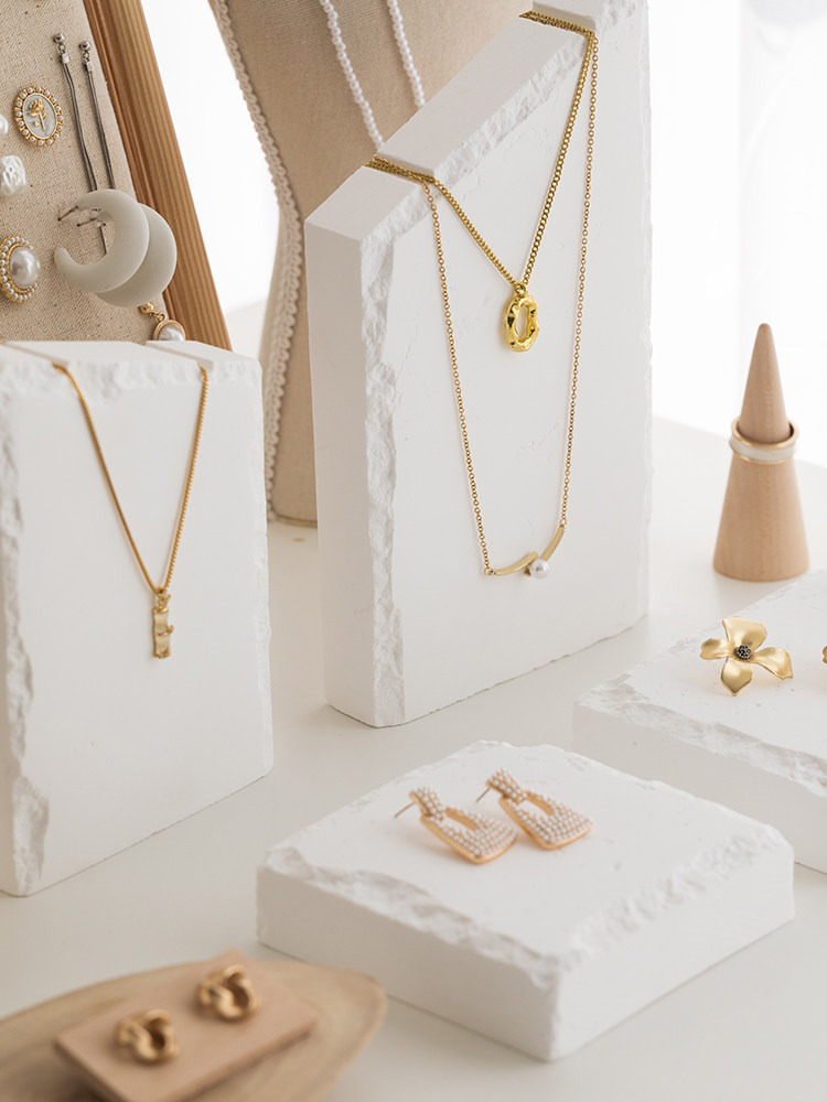 대리석 목걸이 선반 디스플레이 스탠드 귀걸이 쥬얼리 반지 디스플레이 스탠드 쥬얼리 쥬얼리 디스플레이 소품