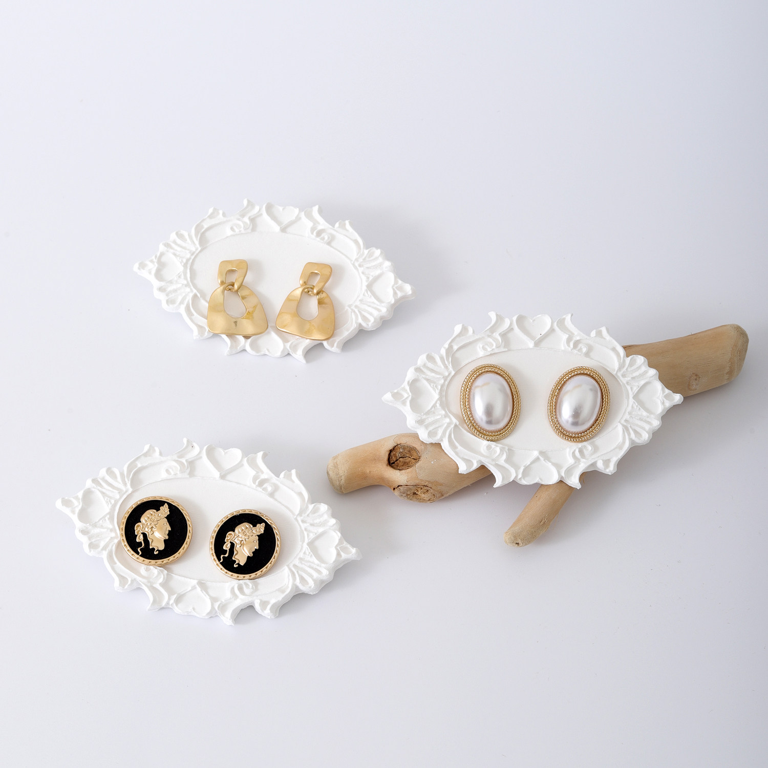 쥬얼리 랙 디스플레이 랙 상점 크리 에이 티브 석고 장식품 귀걸이 카드 랙 쥬얼리 디스플레이 사진 소품