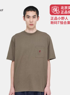 GRAMICCI小野人 山系刺绣男女圆领短袖男友风T恤G304-OGJ