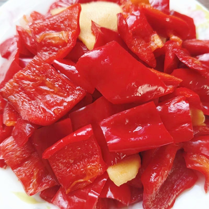 蒜香辣椒片农家传统手工腌红辣椒片安徽泾县特色即食开胃下饭菜