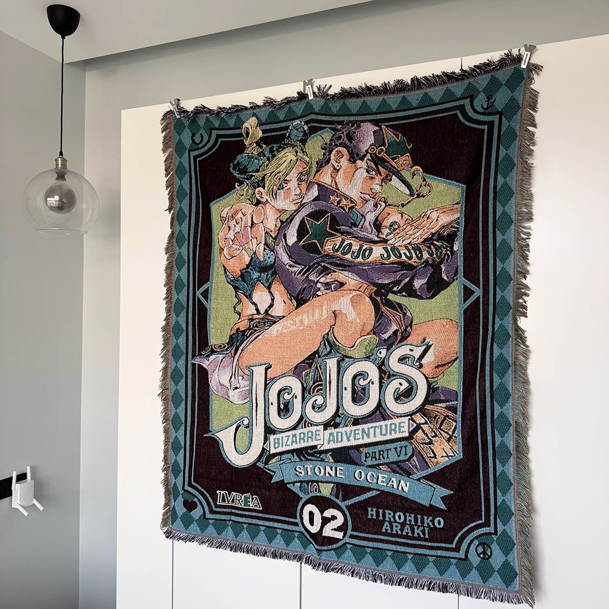 周刊少年JOJO的奇妙冒险 周边 毛毯乔纳森乔斯达DIO Brando挂毯子