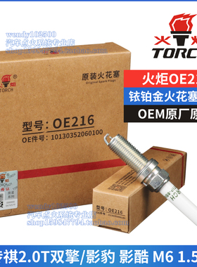 火炬原厂铱铂金火花塞OE216传祺GS8双擎M8影豹M6 PRO VH8RTIP-8BV