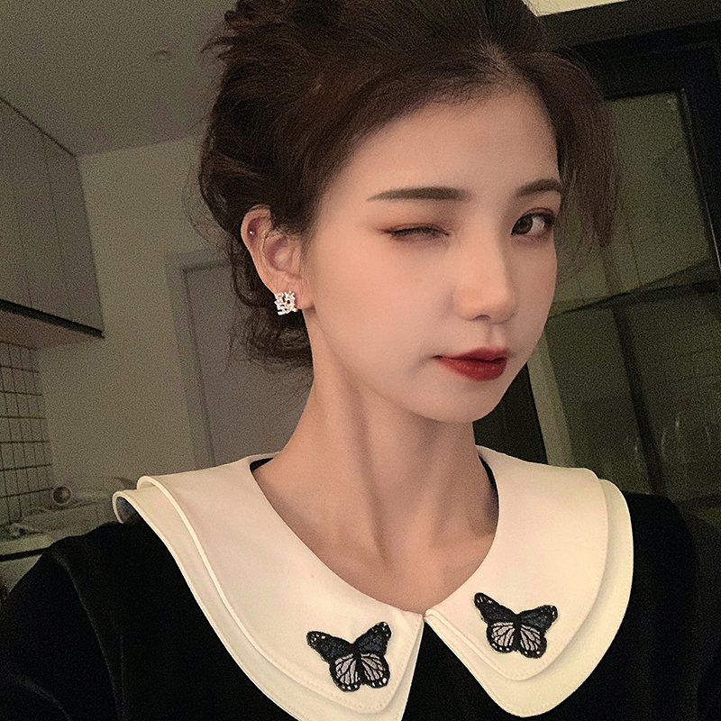发财过年耳钉不对称女精致喜乐新年耳环2020年新款潮韩国气质耳饰