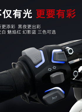小牛电动车U2 U+B N1S直上开关总成M2 MS改装裸把速牛发光按钮组