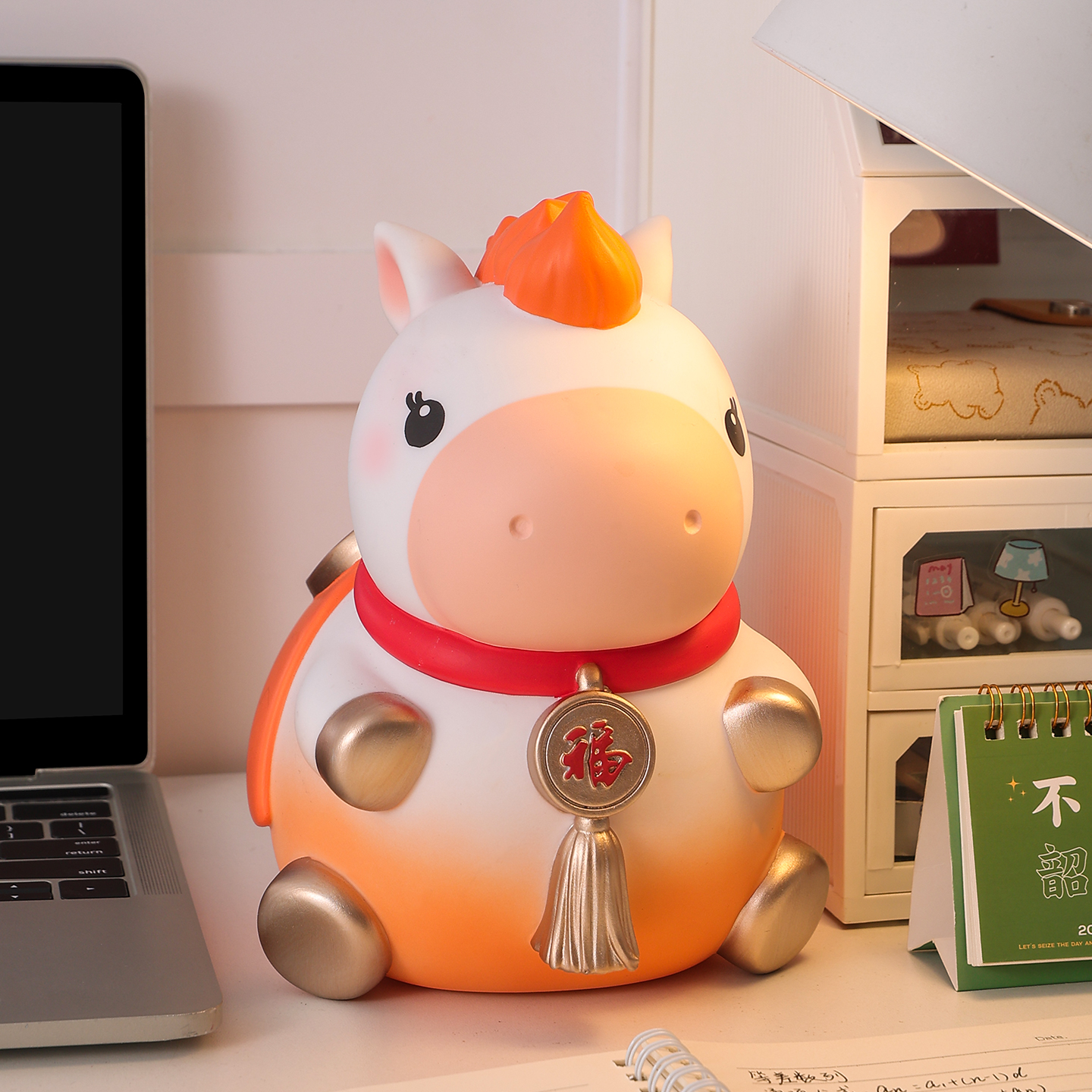 马年吉祥物储蓄存钱罐摆件