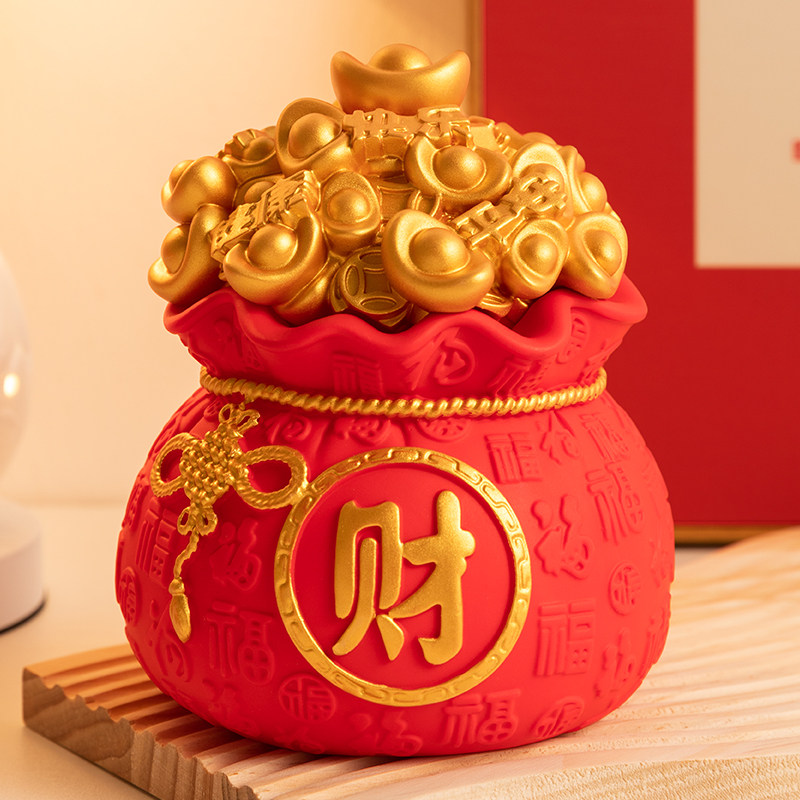 财神爷存钱罐摆件2025新款只进不出招财成人大容量男女孩儿童礼物,家居饰品,桌面摆件,淘宝优惠券,粉丝福利购,淘宝优惠卷